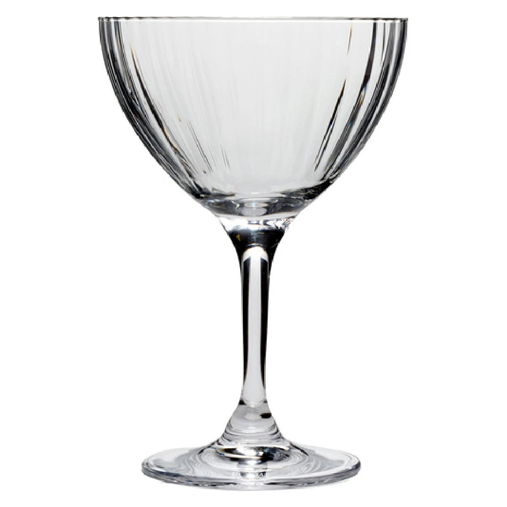 Steelite 4854RD354 8.0 Oz Martini Cocktail Glass Optic Glass with Classic Style