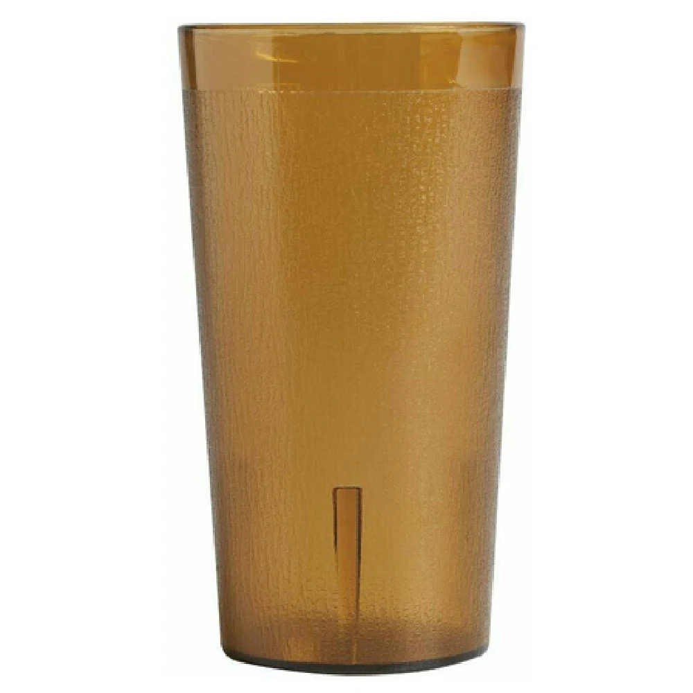 Cambro 3200P2153 32 Oz Tumbler Impact Resistant Textured Amber SAN