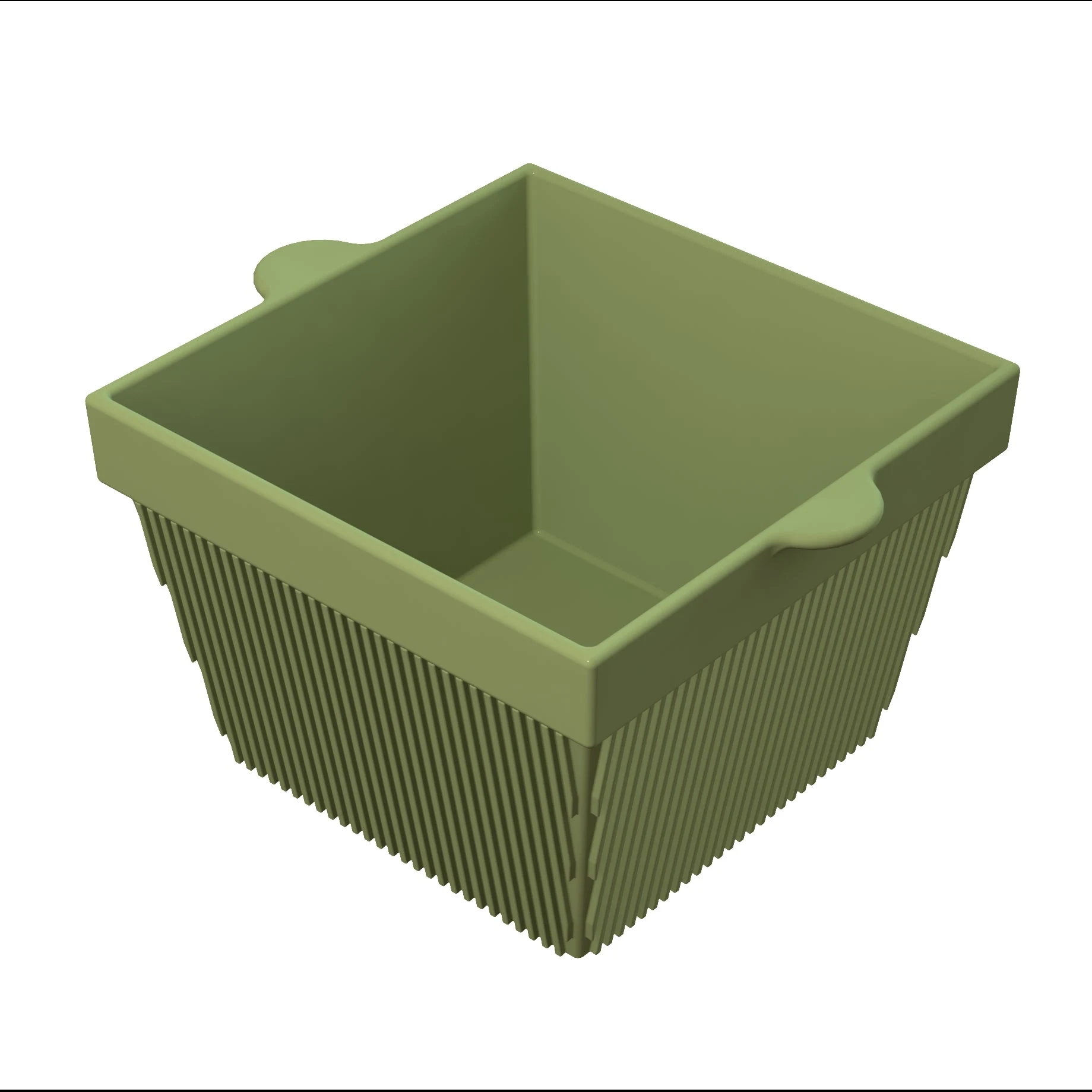 Tablecraft CW1490MM 6-1/2 Qt Square Bowl for Cold Holding Aluminum Mint Finish
