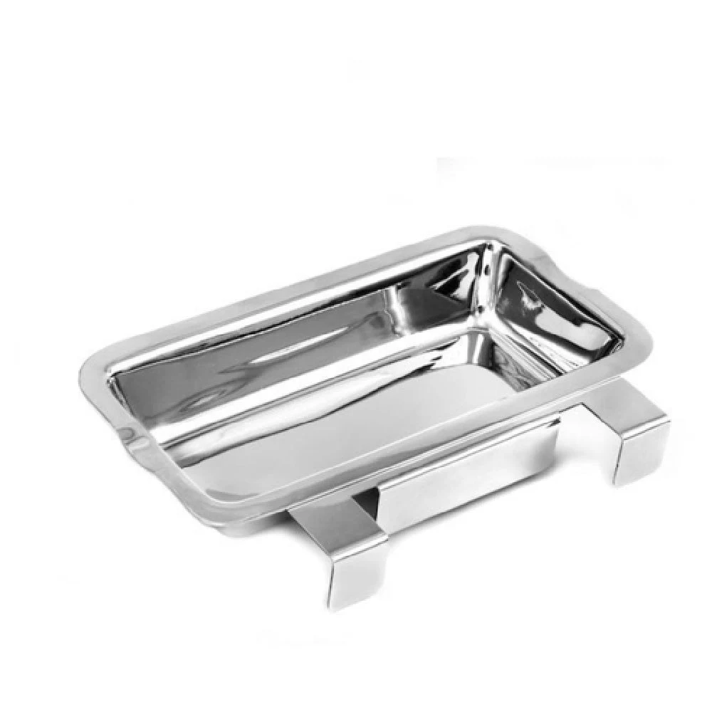 Steelite DWFBREST2 9.5 Inch Utensil Rest 18/10 Stainless Steel - Spoon Rest