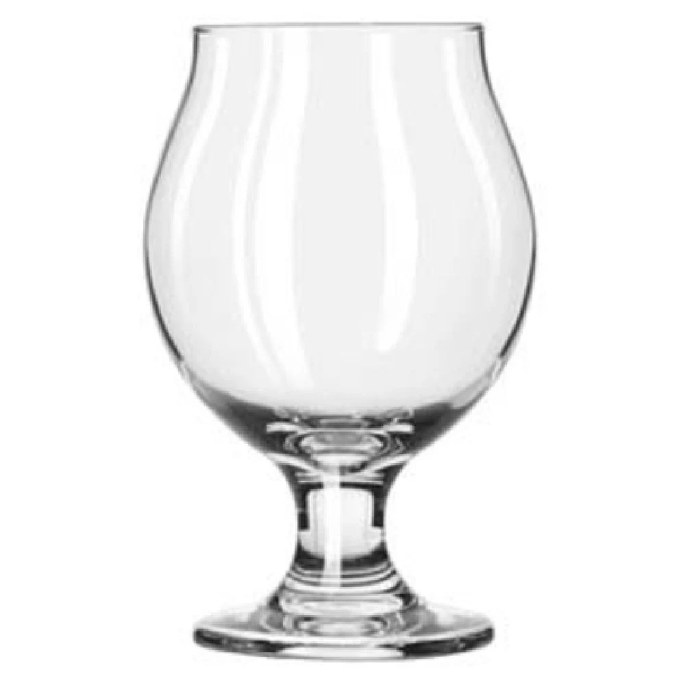 Libbey 3807 13 Oz Belgian Beer Glass with Safedge rim and foot guarantee Glass Clear