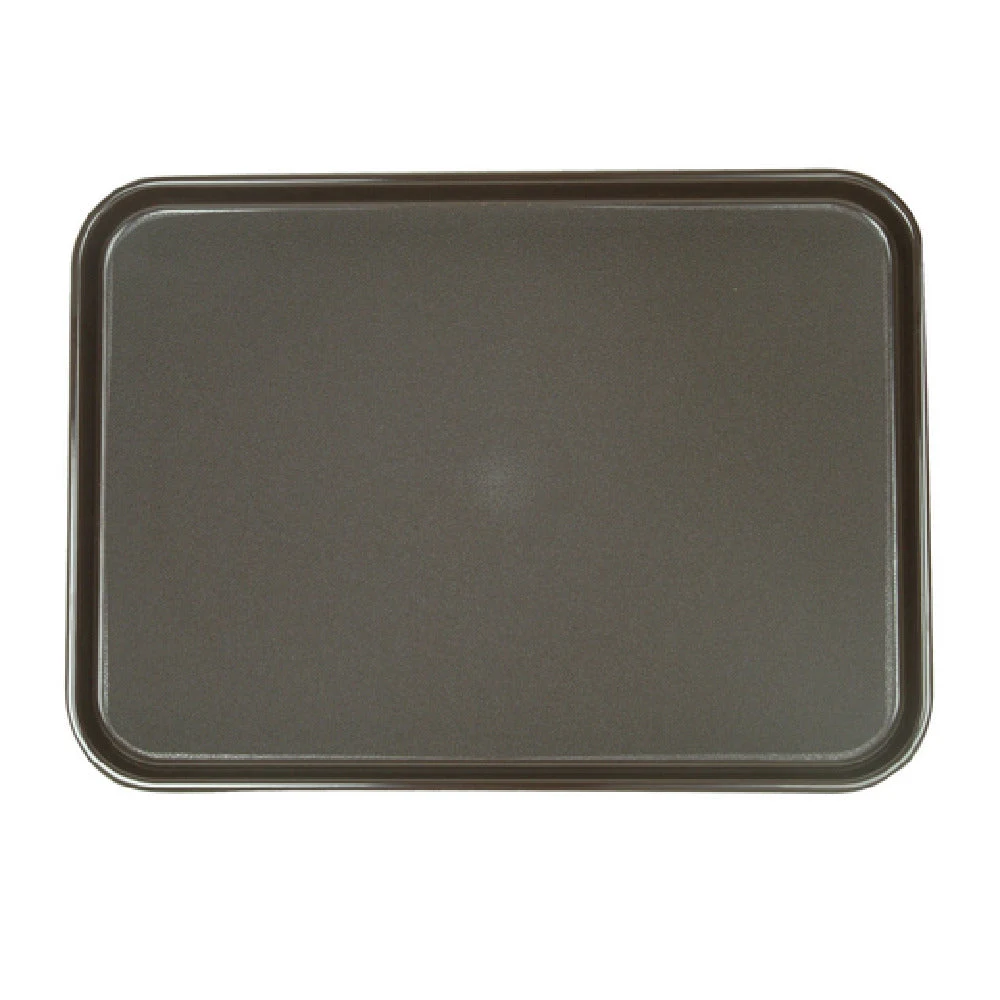 Thunder Group PLRT1612 16 Inch Rectangular Serving Tray Slip Resistant Brown ABS