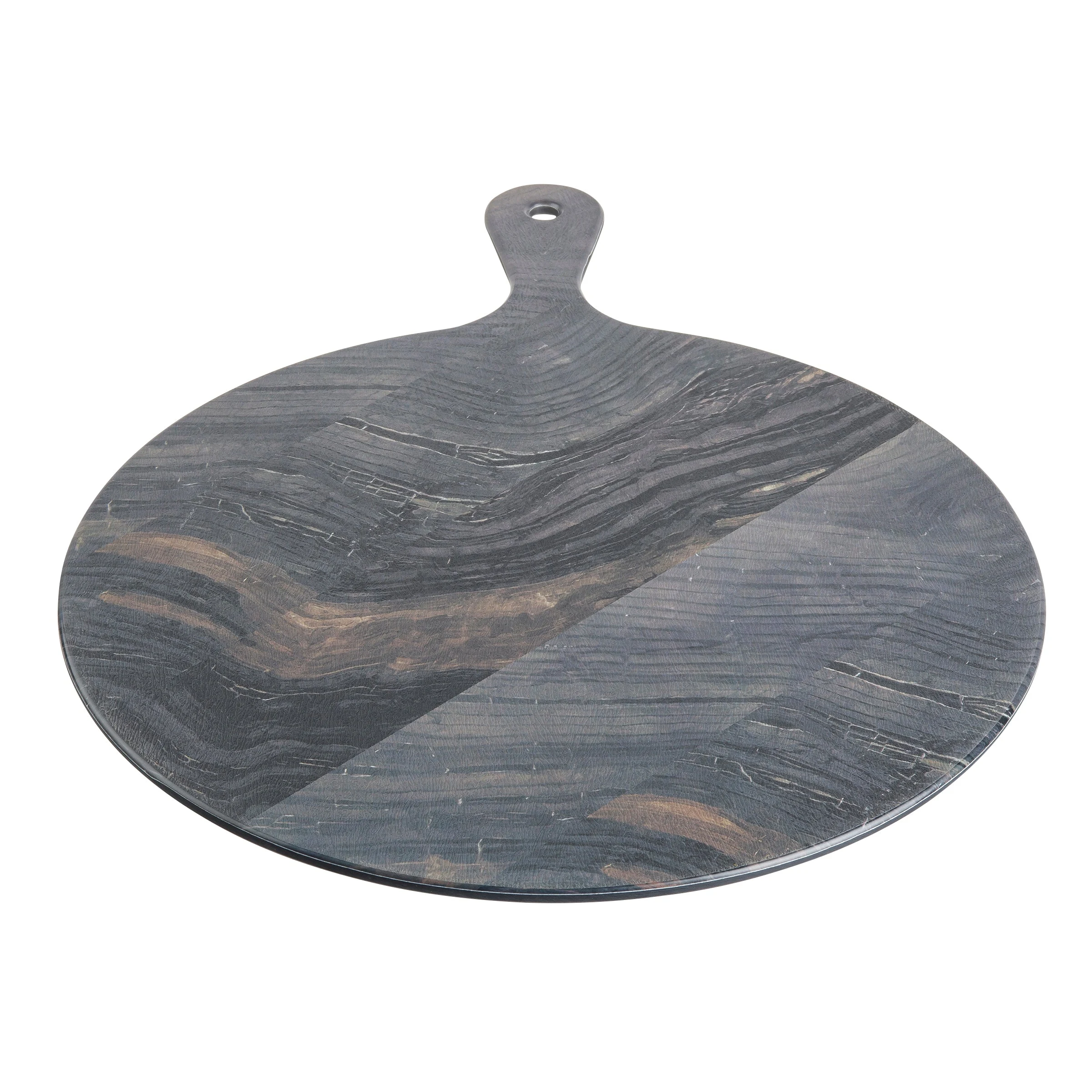 Tablecraft 10016 12-1/2 Inch Diameter Serving Paddle Melamine Barnwood Pattern