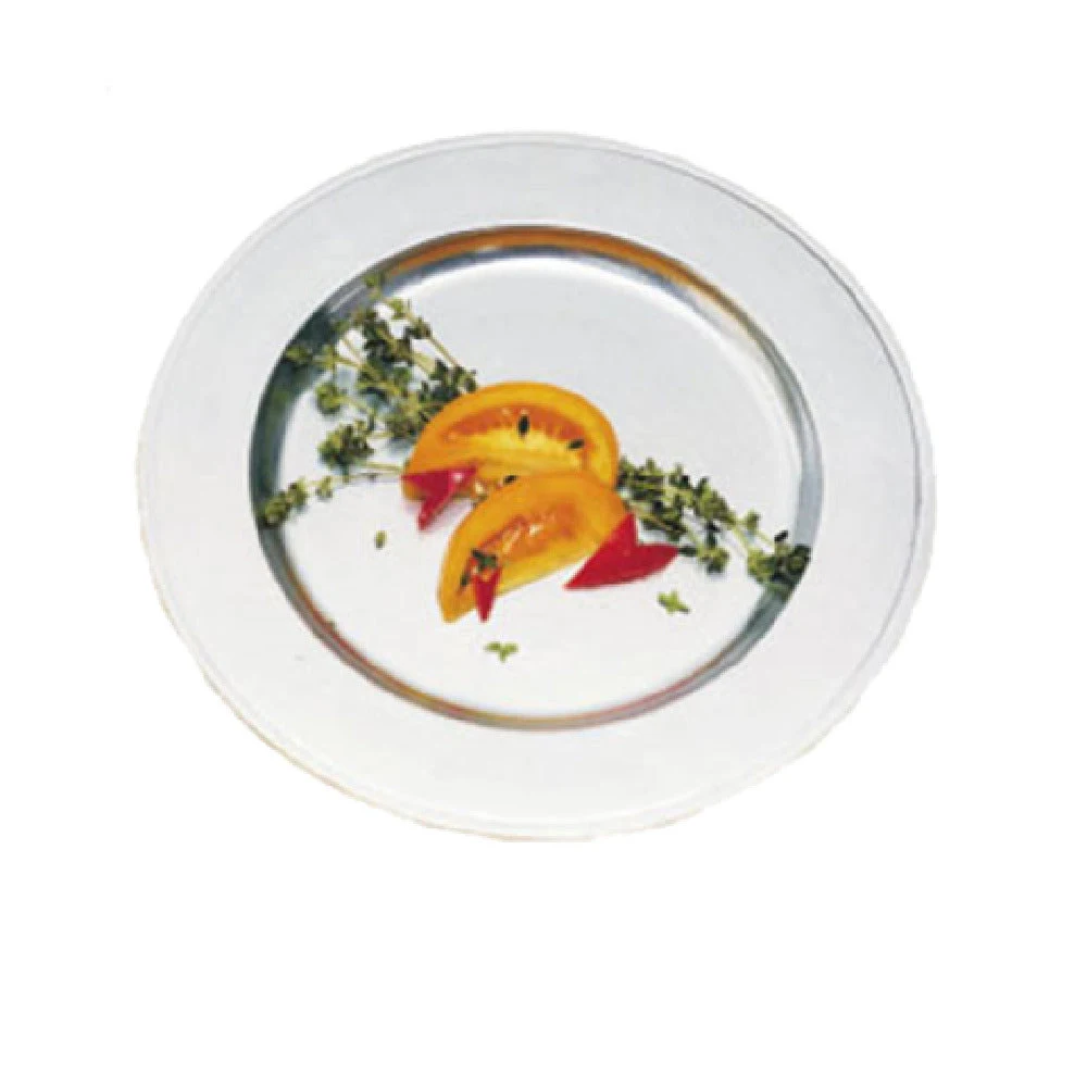 Bon Chef 1022CGRN 11 Inch Rimmed Plate Aluminum Sandstone Calypso Green