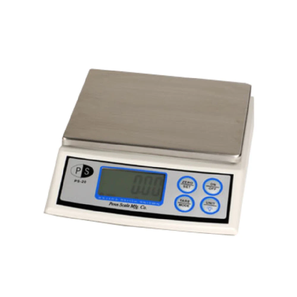 Penn Scale PS-20 (CASE) 20 lb Portion Control Scale Stainless Steel Pan with LCD Display