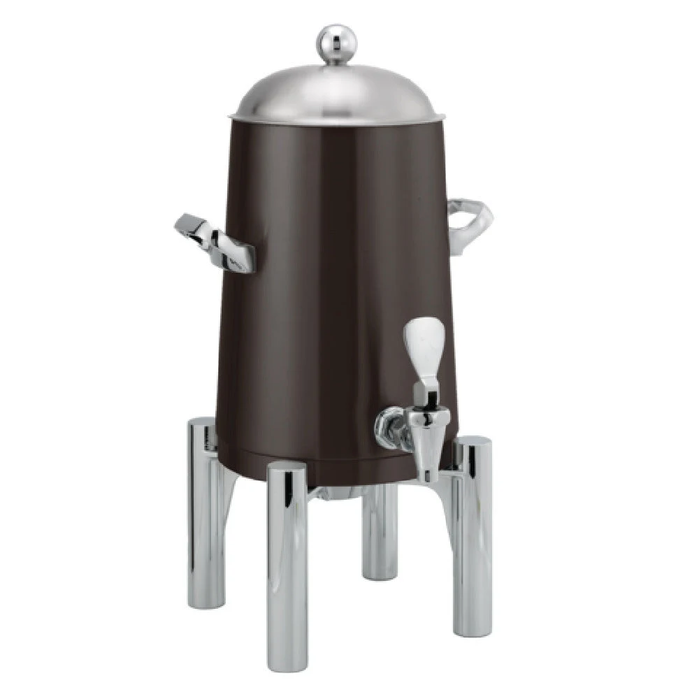 Service Ideas URN15VBXRN 12 Inch Black Onyx FlameFree Thermo-Urn Stainless Steel with Vacuum Insulation