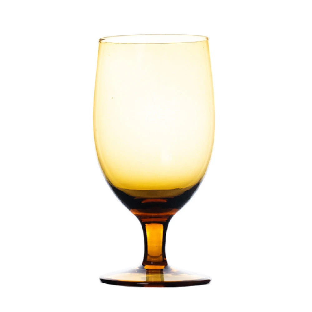 Hospitality Brands FG-G23 AMBER 13.5 Oz Handmade Glass Goblet 24 Packs