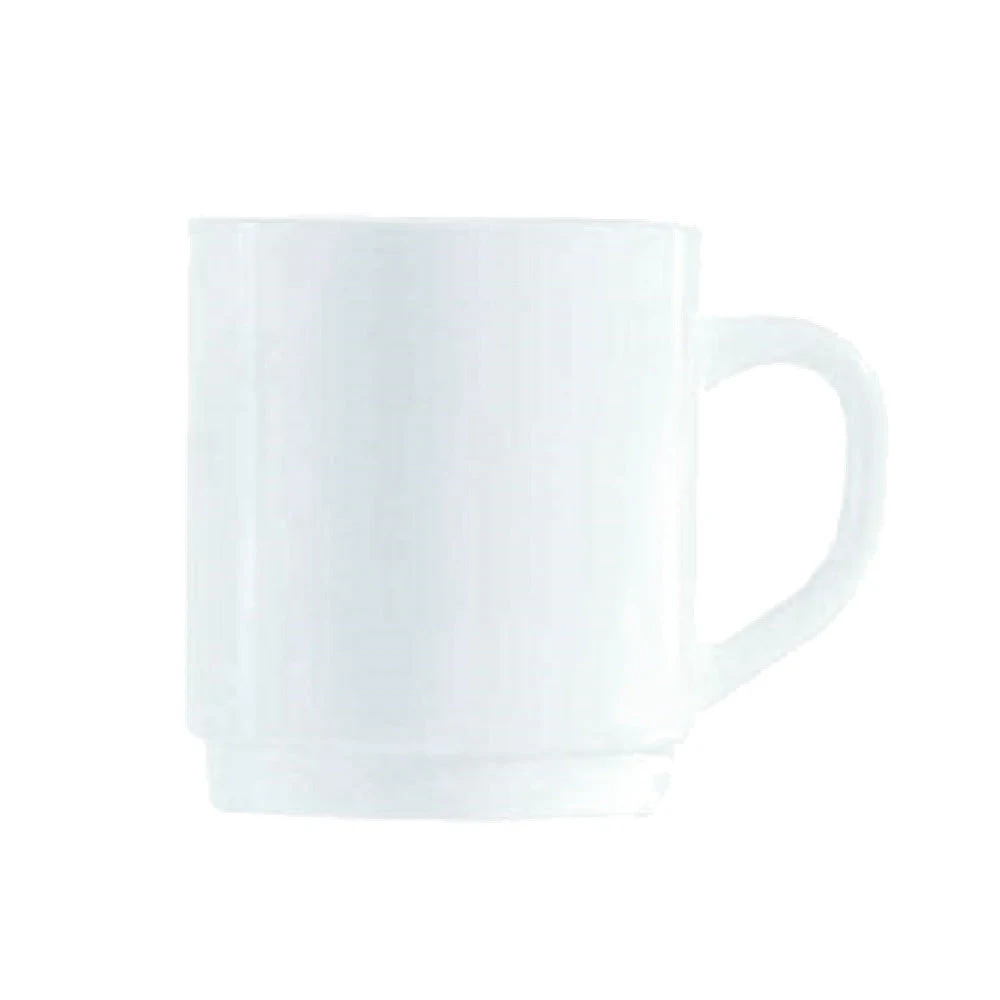 Arc Cardinal 64733 10.0 Oz Mug Fluorosilicate Opal Glass Restaurant White