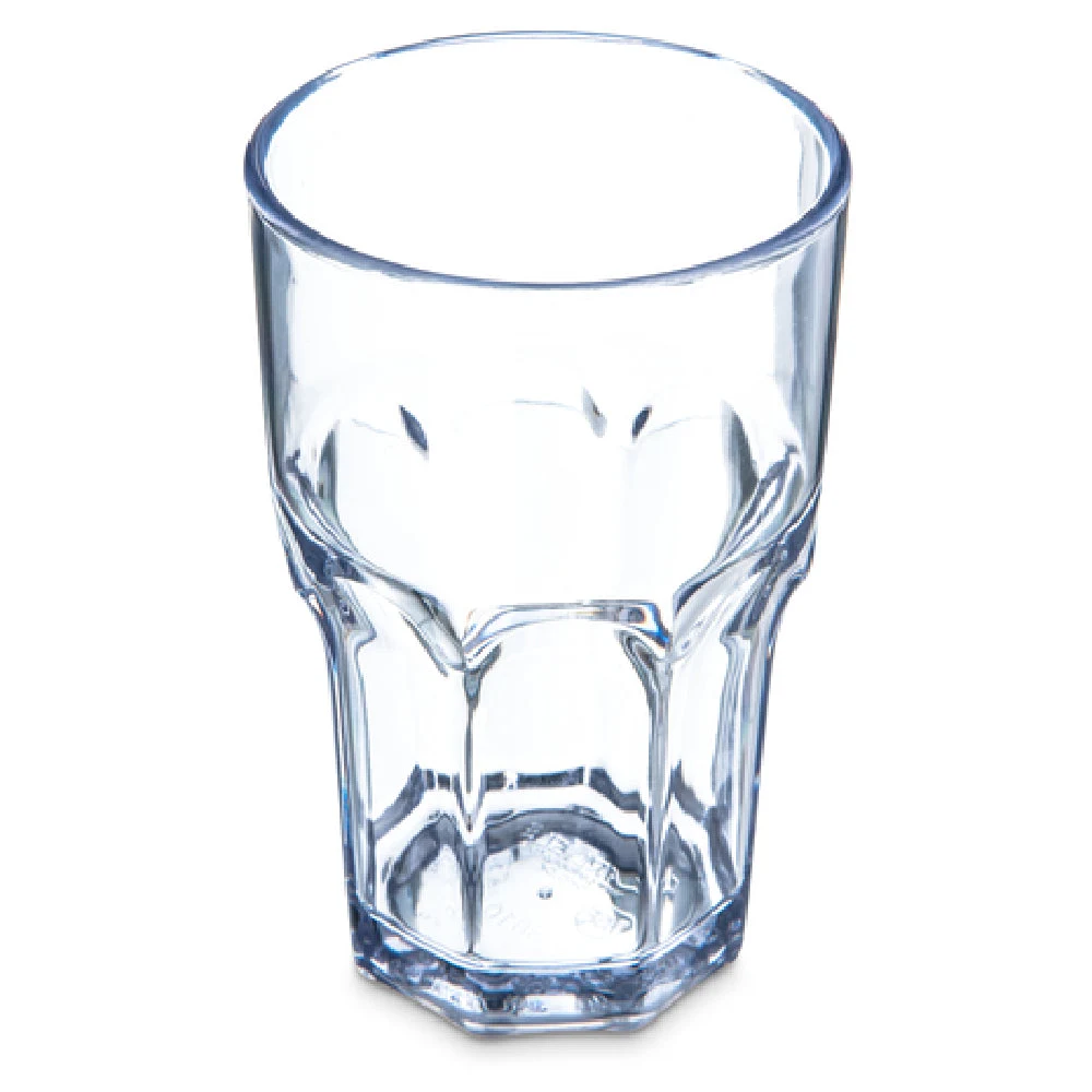 Carlisle 581007 10 Oz Clear Tumbler Dishwasher Safe SAN Faceted Shape 24 Packs