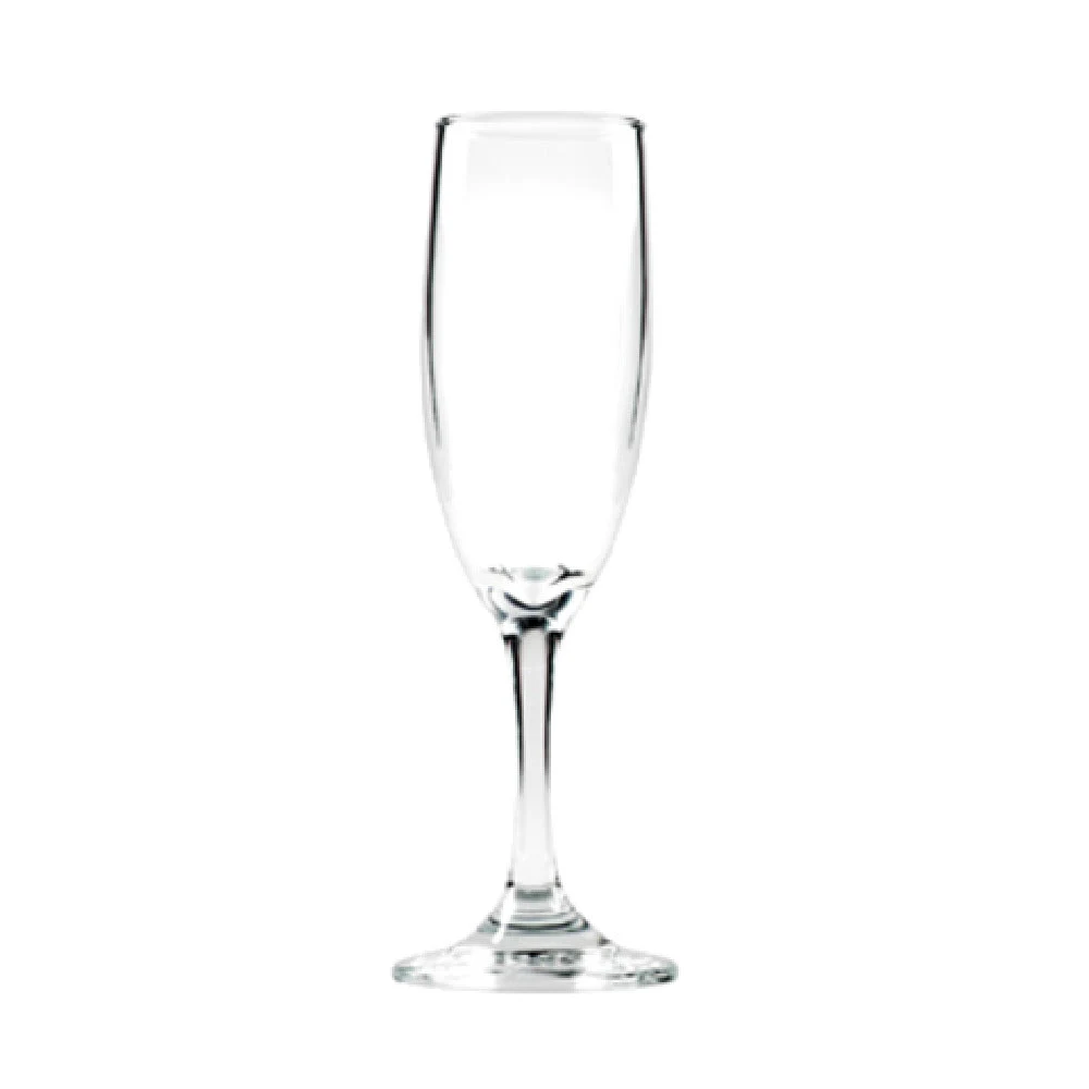 International Tableware 5440 6 Oz Flute Glass With Stem Clear Glass 12 Packs