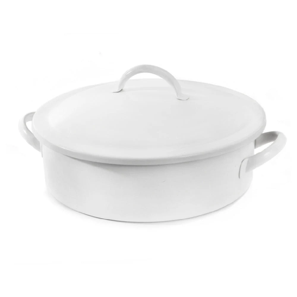 Steelite DW02CWG8WT 2.0 Quart Round Chafer Stainless Steel Induction White