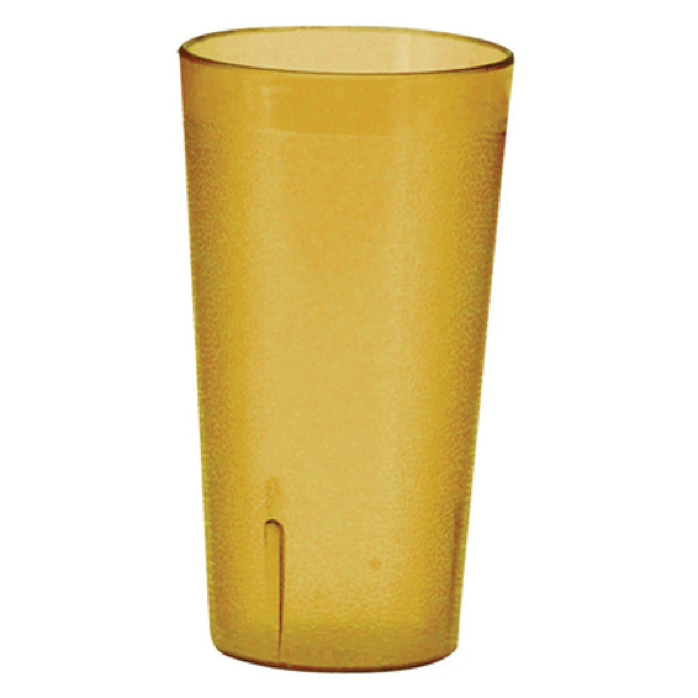 Winco PTP-08A 8 Oz Plastic Tumbler Break-resistant Amber Pebbled Finish