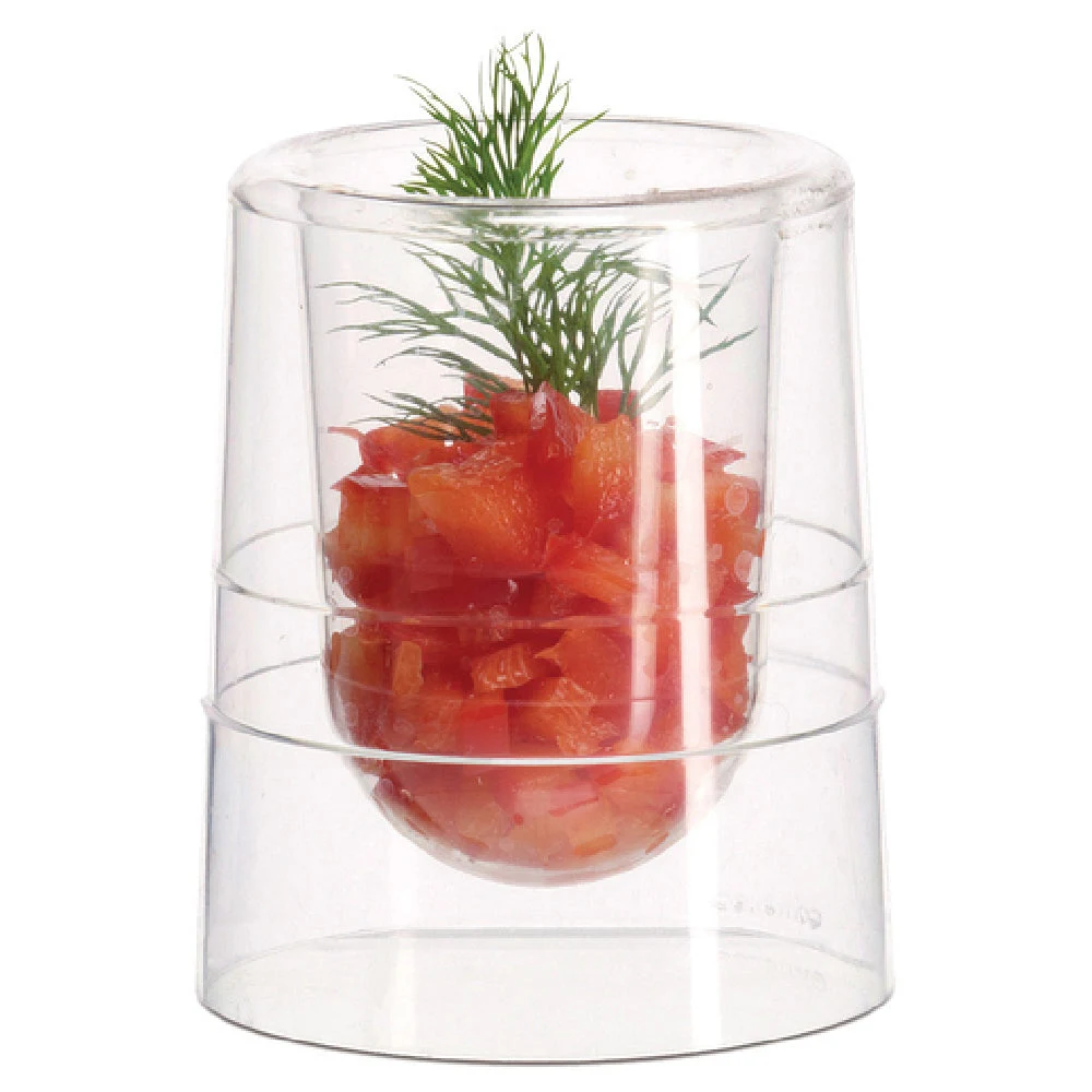 JB Prince R532 2-1/2 Oz Disposable Aperitif Glass 200 Packs Plastic Transparent