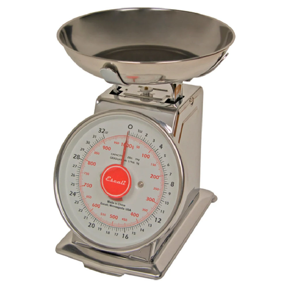 Carlisle SCDLB2 8 Inch Stainless Steel Dial Scale with Removable Bowl