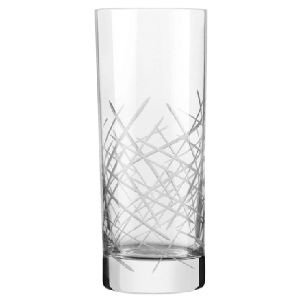 Libbey 9039/69477 15 Oz Crosshatch Beverage Glass Dishwasher Safe Glass