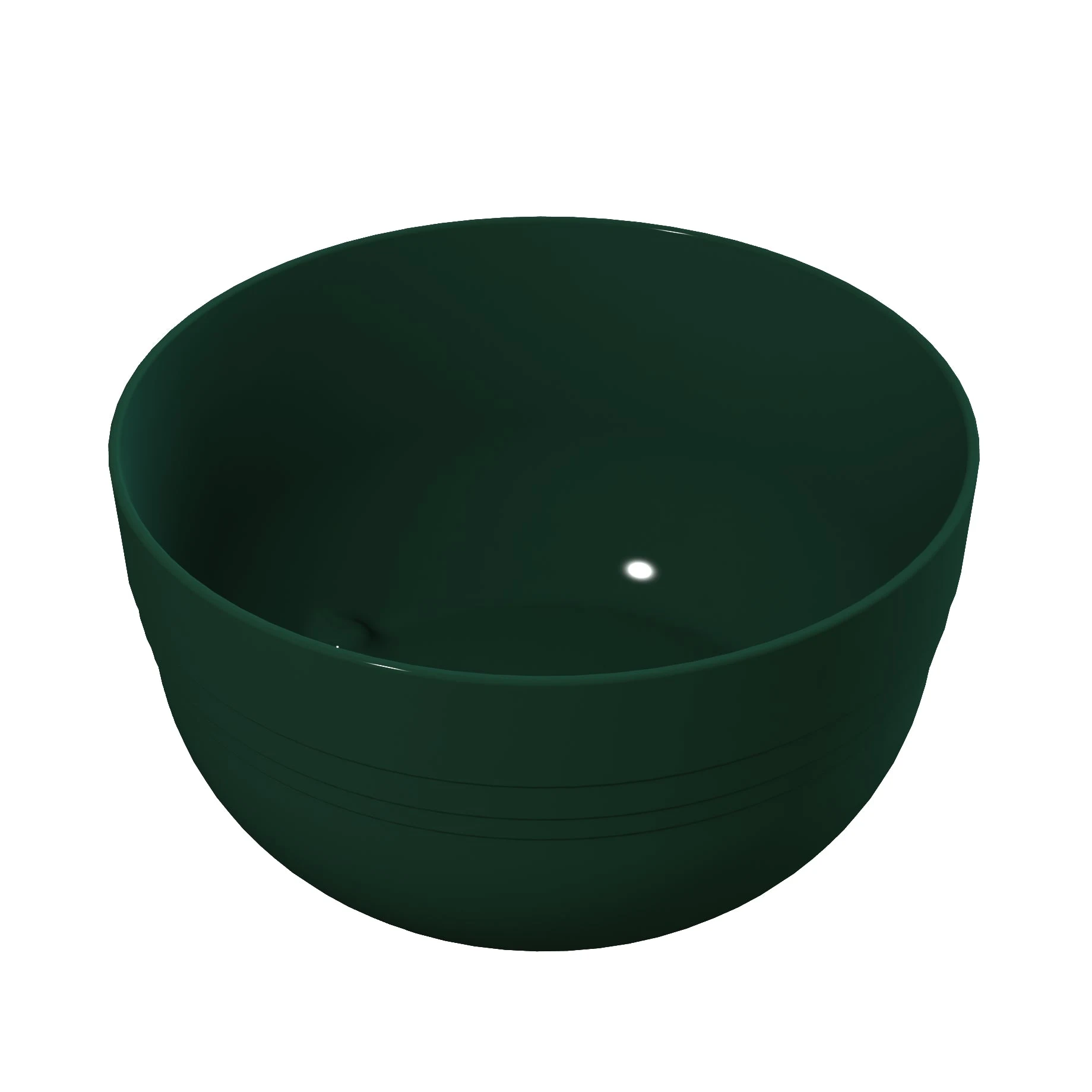 Tablecraft CW3180HGN 6-3/4 Quart Round Fruit Bowl Metal Cold Holding Hunter Green