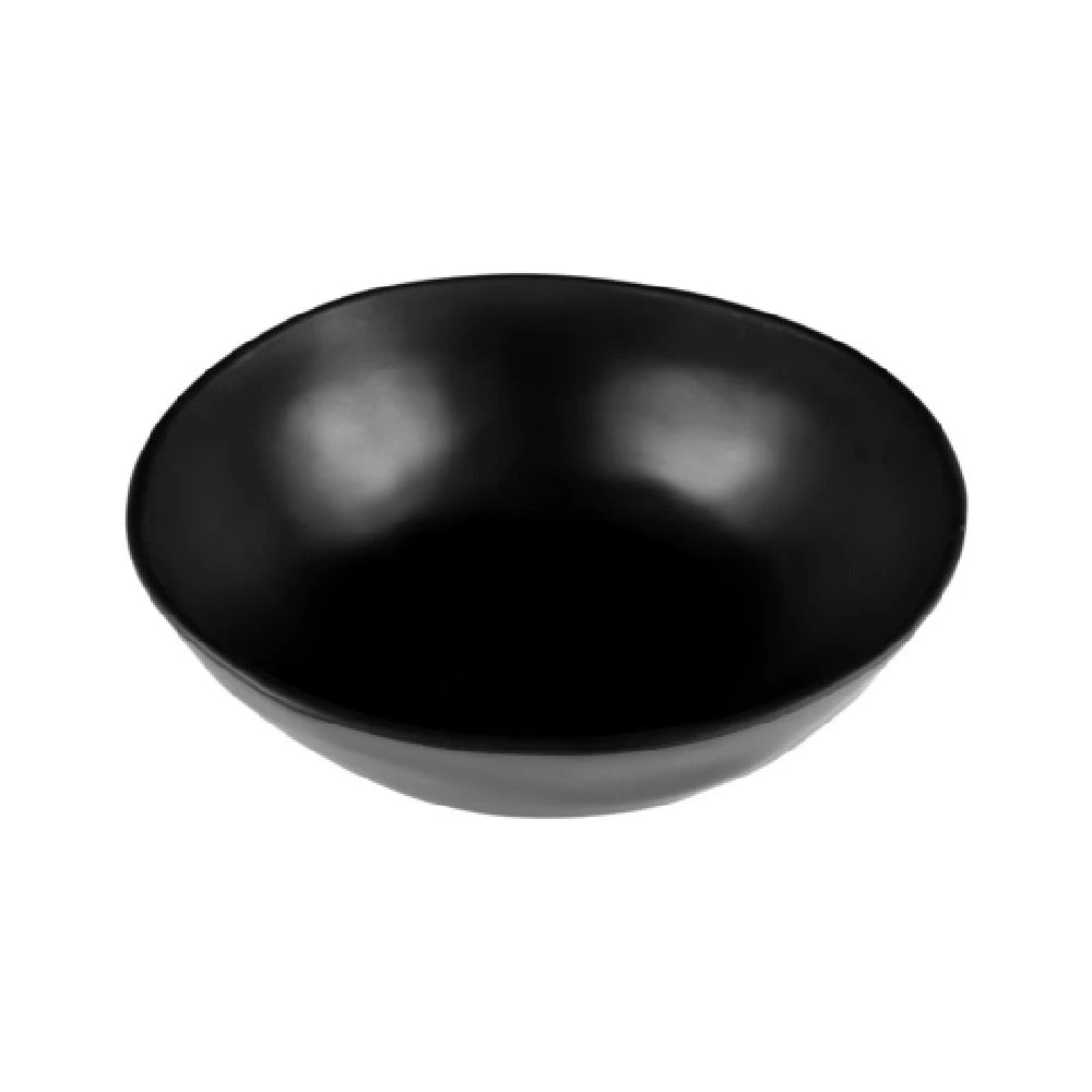 GET Enterprises RT144R-B 14 Inch Round Bowl Melamine Black Commercial Serveware