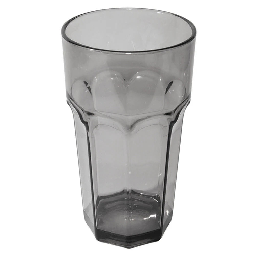 Carlisle 583218 32 Oz Tumbler Faceted Shape Dishwasher Safe Smooth Black SAN