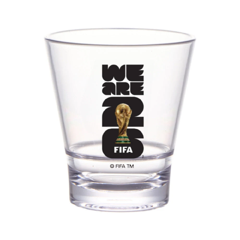 GET Enterprises S-9-FIFA26-LOGOCOLOR FIFA Stackable Glass 9 Oz (9.8 Oz Rim-Full) 3.3