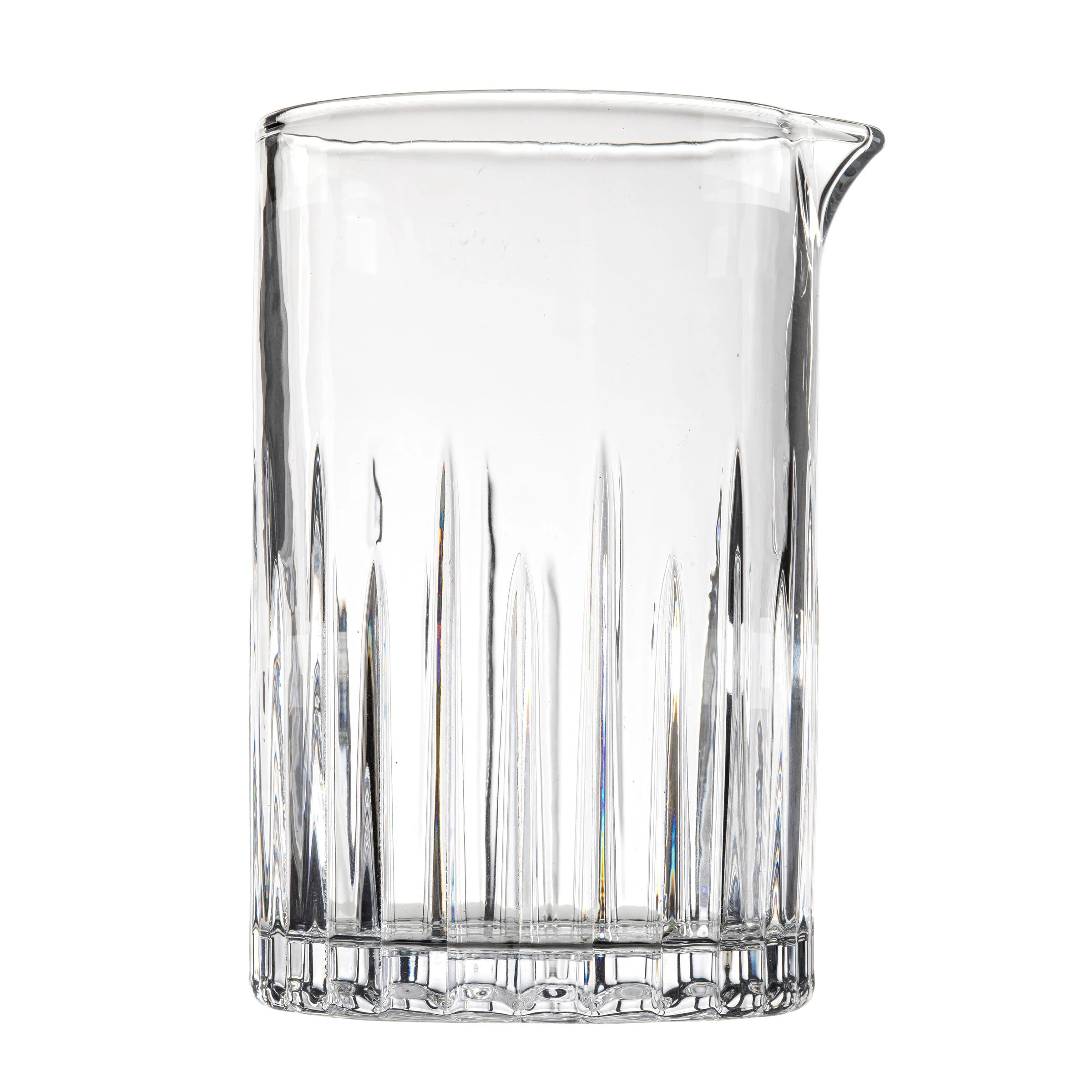 Tablecraft 11698 20 Oz Mixing Glass Clear Glass Vertical Cut