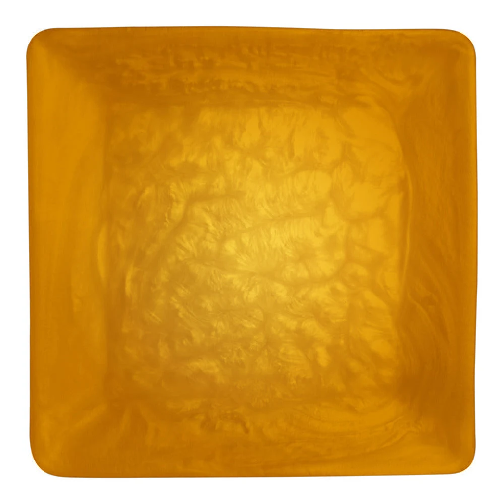 Steelite KMK2800TGP 12 Inch Tray Resin Square Tangerine pearl Serving Tray