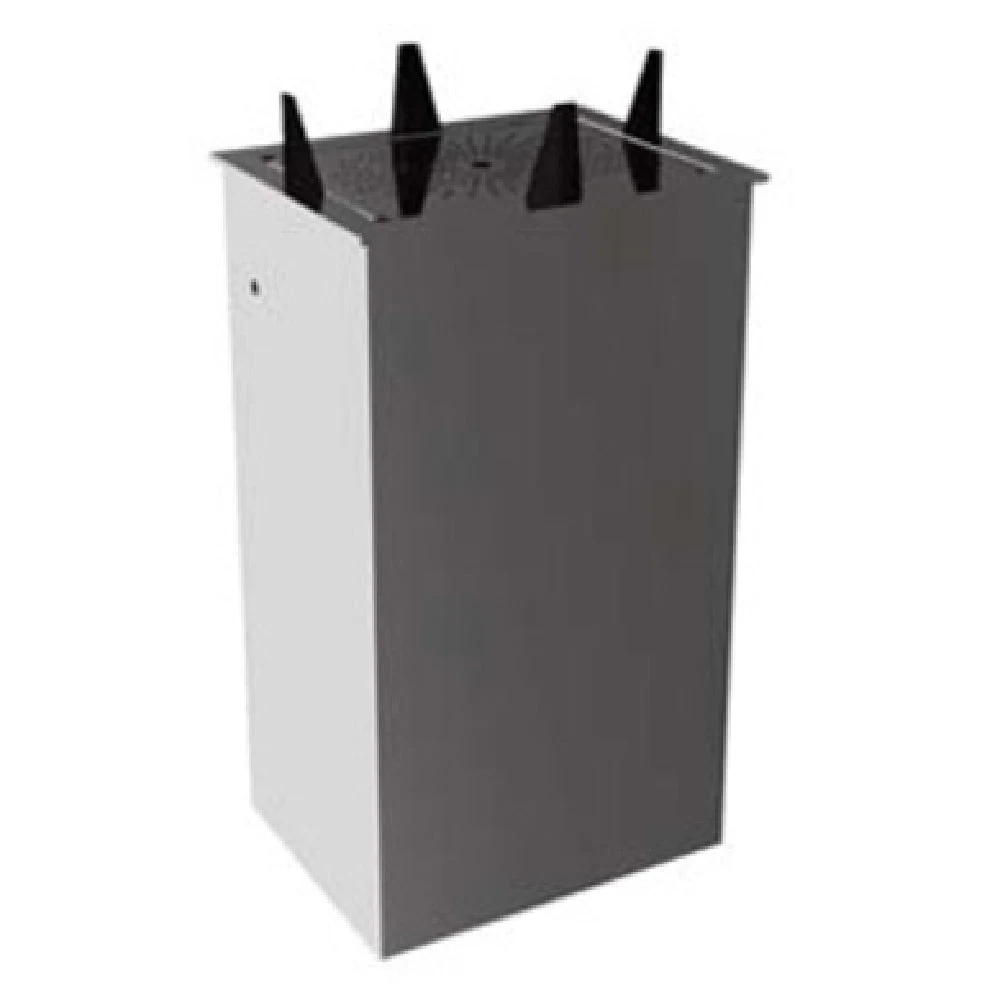 Atlas Metal PDO-10-1/2 14 Inch Drop-In Platter Dispenser Open Frame Stainless Steel