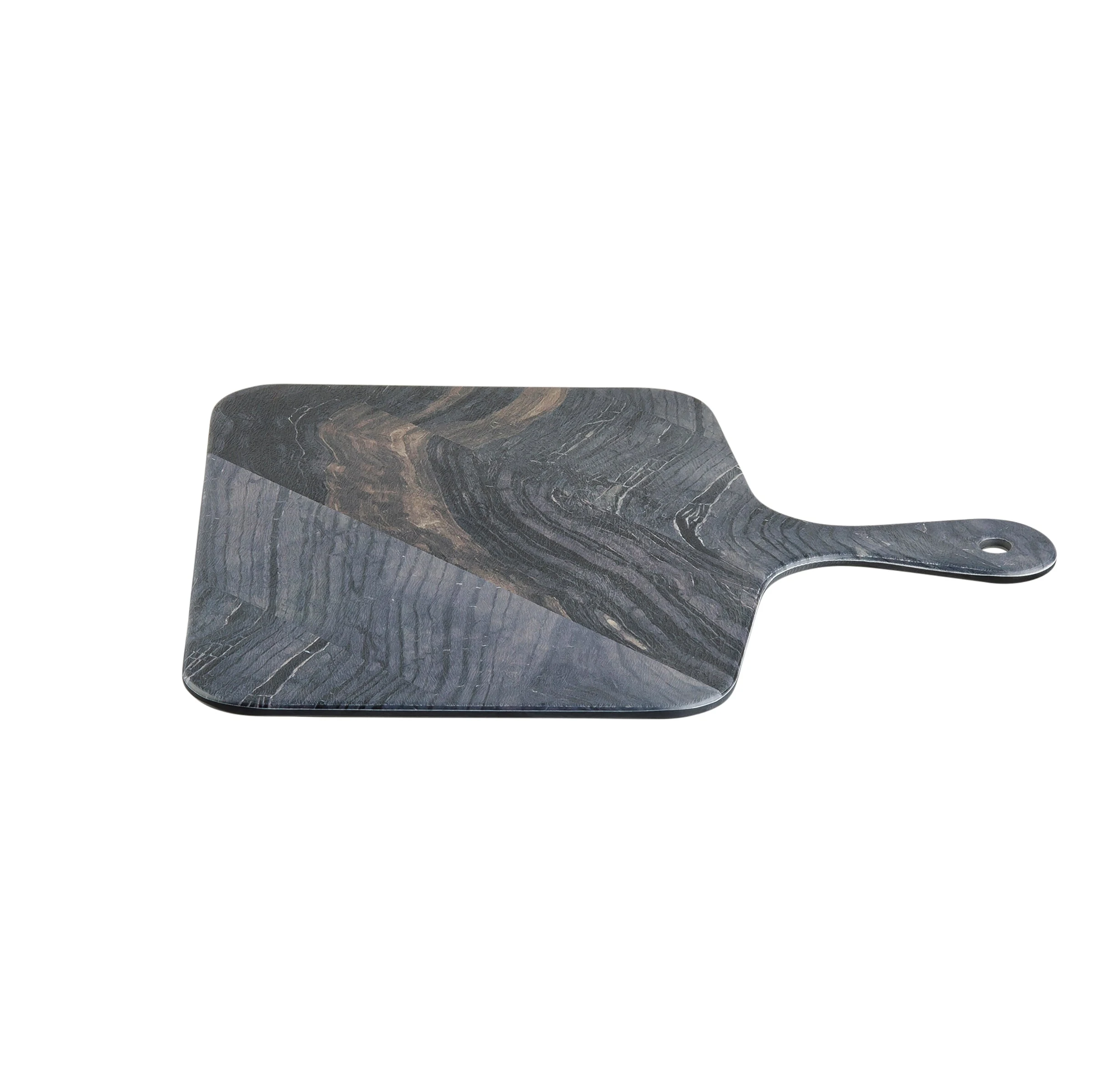 Tablecraft 10017 8 Inch Serving Paddle with Handle Melamine Barnwood