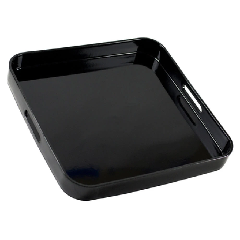 Ten Strawberry Street BLK-SQ Serving Tray 13-1/2