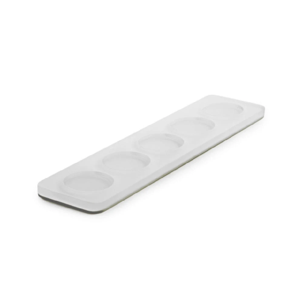 Revol 411250 12 Inch Resin Tray with 5 Inserts White Food Safe Made in France