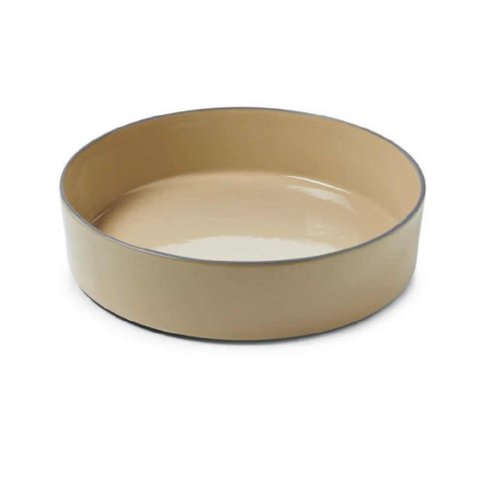 Revol 660606 12-4/5 Inch Diameter Round Salad Bowl Porcelain Nutmeg