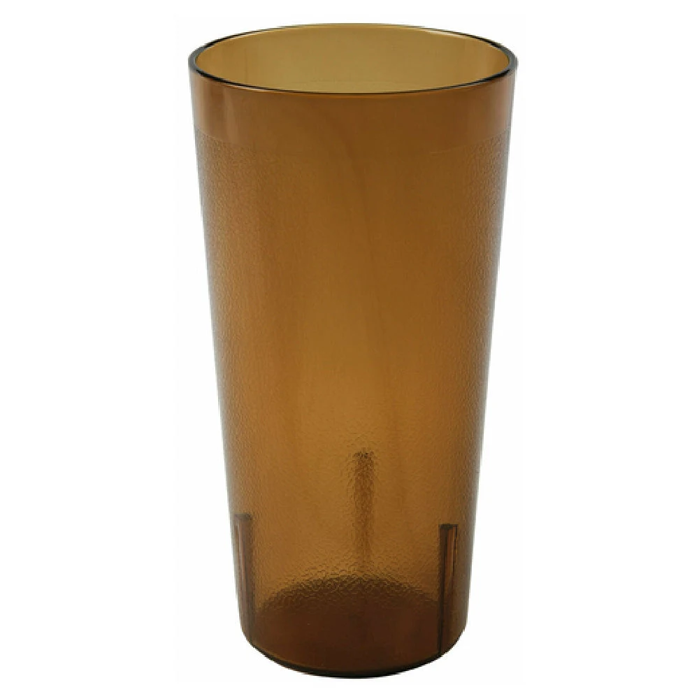 Cambro 2000P153 22 Oz Tumbler Impact Resistant Textured Amber SAN