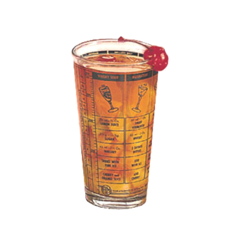 American Metalcraft MG578 16 Oz Mixing Glass Inscribed Recipes Commercial Glass