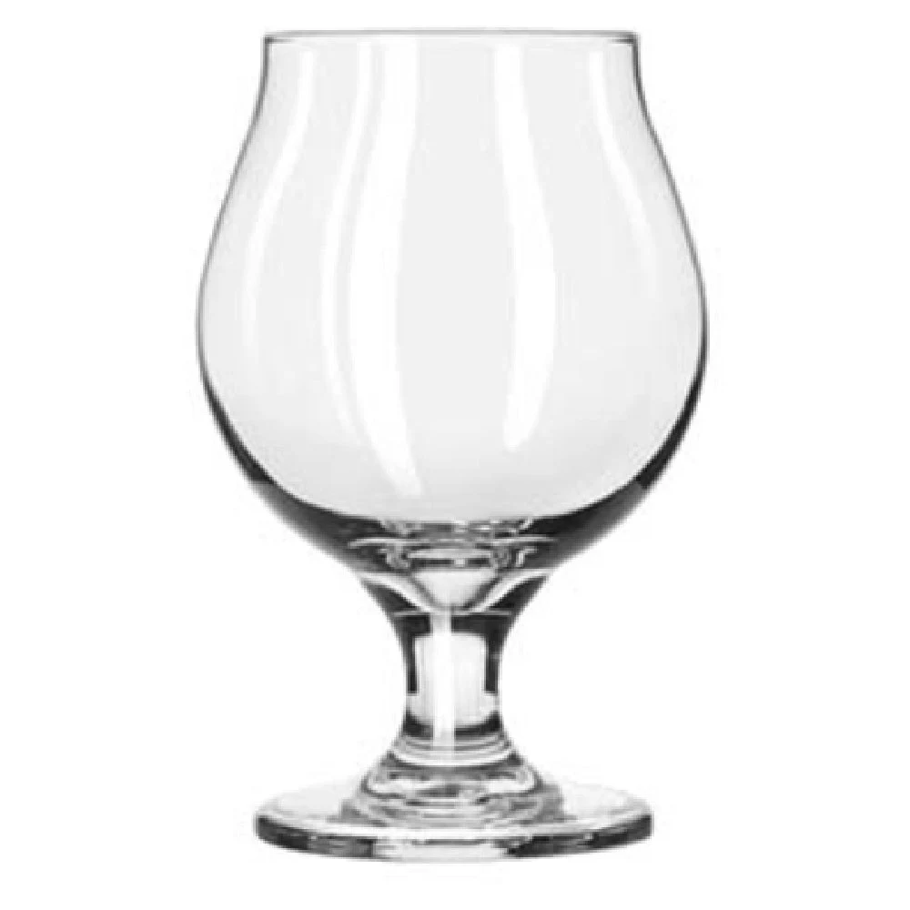 Libbey 3808 16 Oz Belgian Beer Glass Safedge Rim and Foot Guarantee Glass Clear