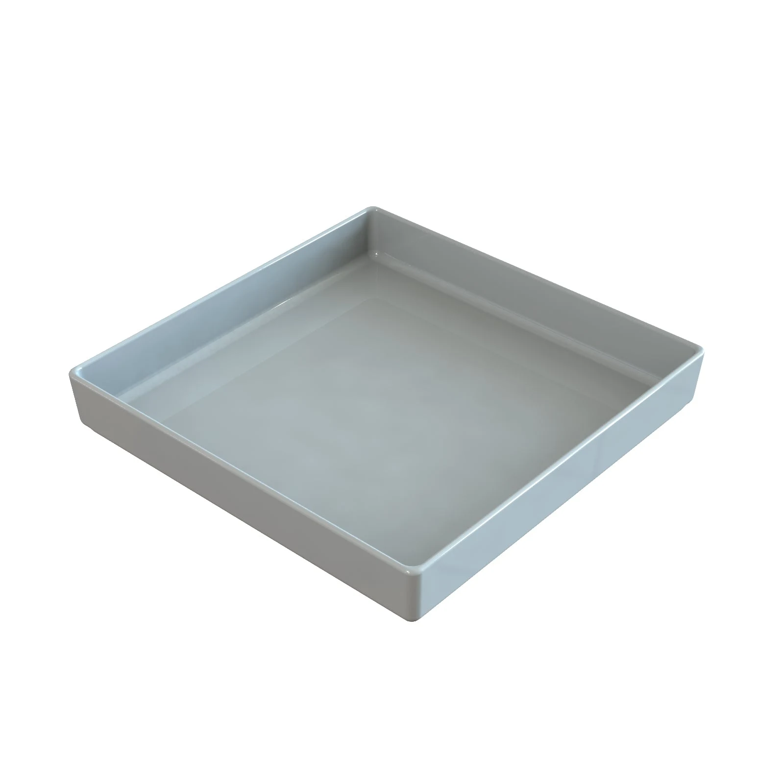 Tablecraft CW4014GY Bowl 1.75 Qt Square Cold Holding Cast Aluminum Grey Finish