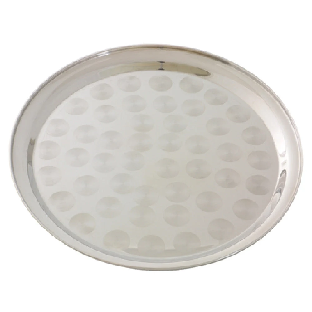 Thunder Group SLCT312 12 Inch Round Serving and Display Tray Stainless Steel