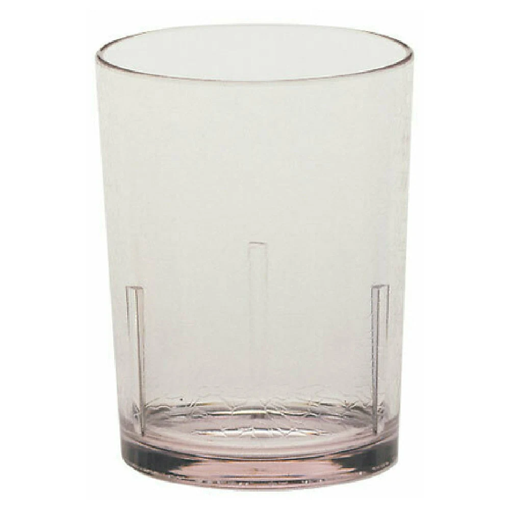 Cambro D14152 14 Oz Crackled Lightweight Break-Resistant Plastic Tumbler Clear