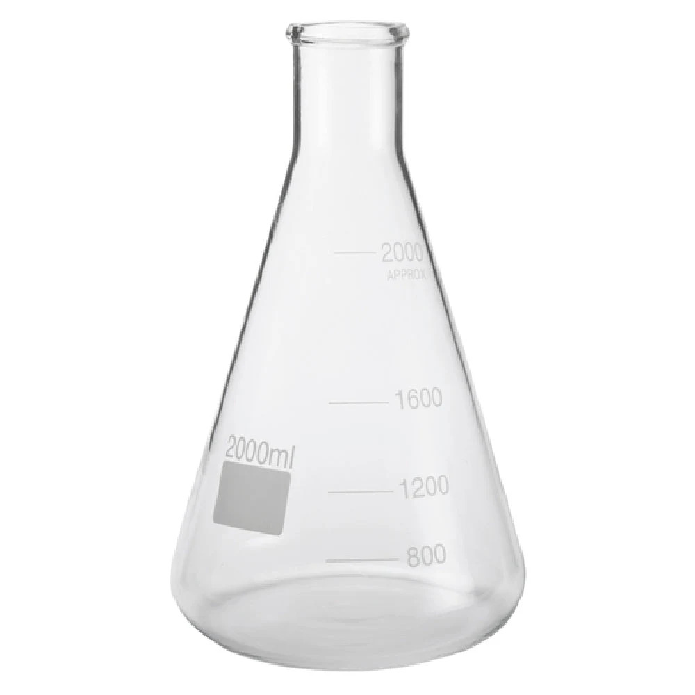 American Metalcraft GF68 68 Oz Chemistry Flask Glass with Printed Capacities