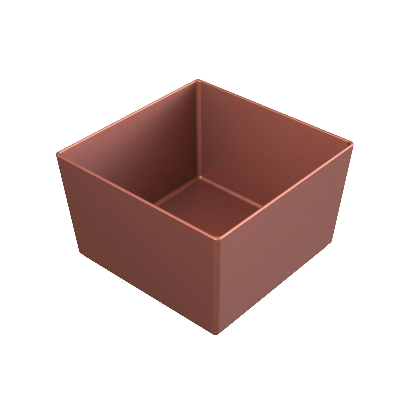 Tablecraft CW4036CP 9-5/8 Quart Square Bowl Cold Holding Aluminum Copper Finish