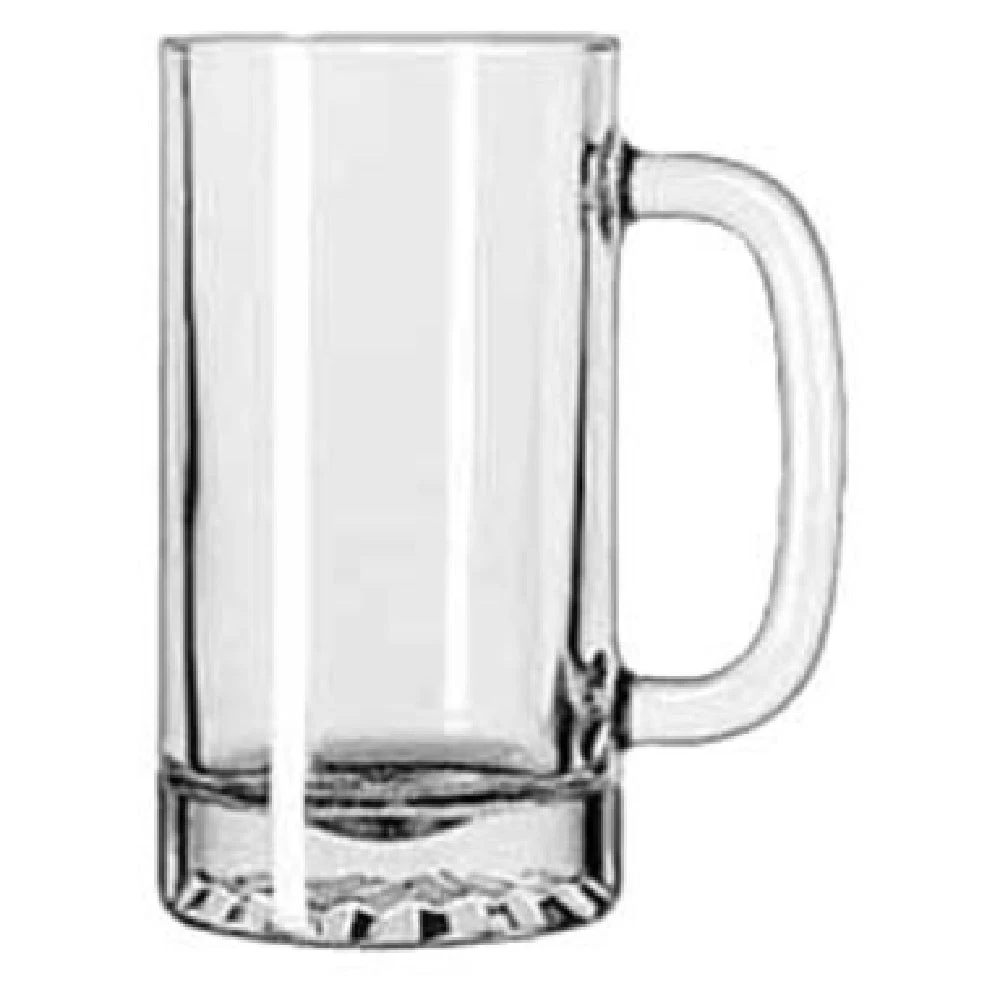 Libbey 5092 16 Oz Tankard Beer Mug With Handle Glass Clear