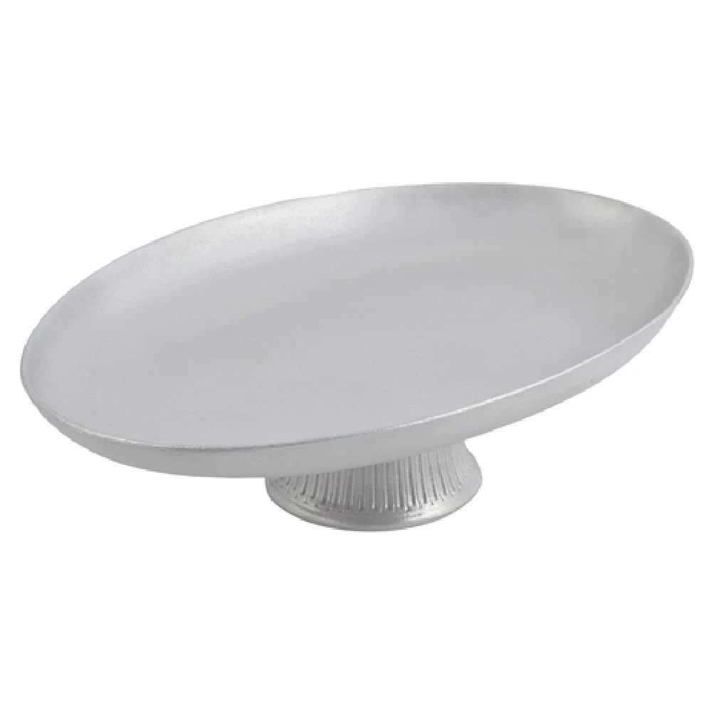 Bon Chef 20269059 17 Inch Platter Coupe Aluminum with Pewter-Glo Finish