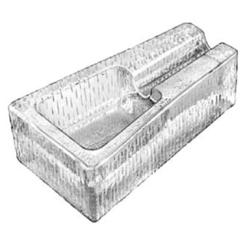 Libbey 1783682 7-1/4 Inch Glass Cigar Ash Tray Rectangular for Bars and Lounges