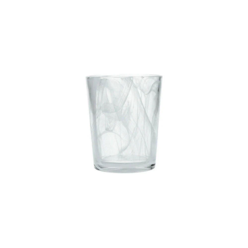 Fortessa FTS.SWIRLWHT.04 11 Oz Swirl White Old Fashioned Glass - 24 Packs