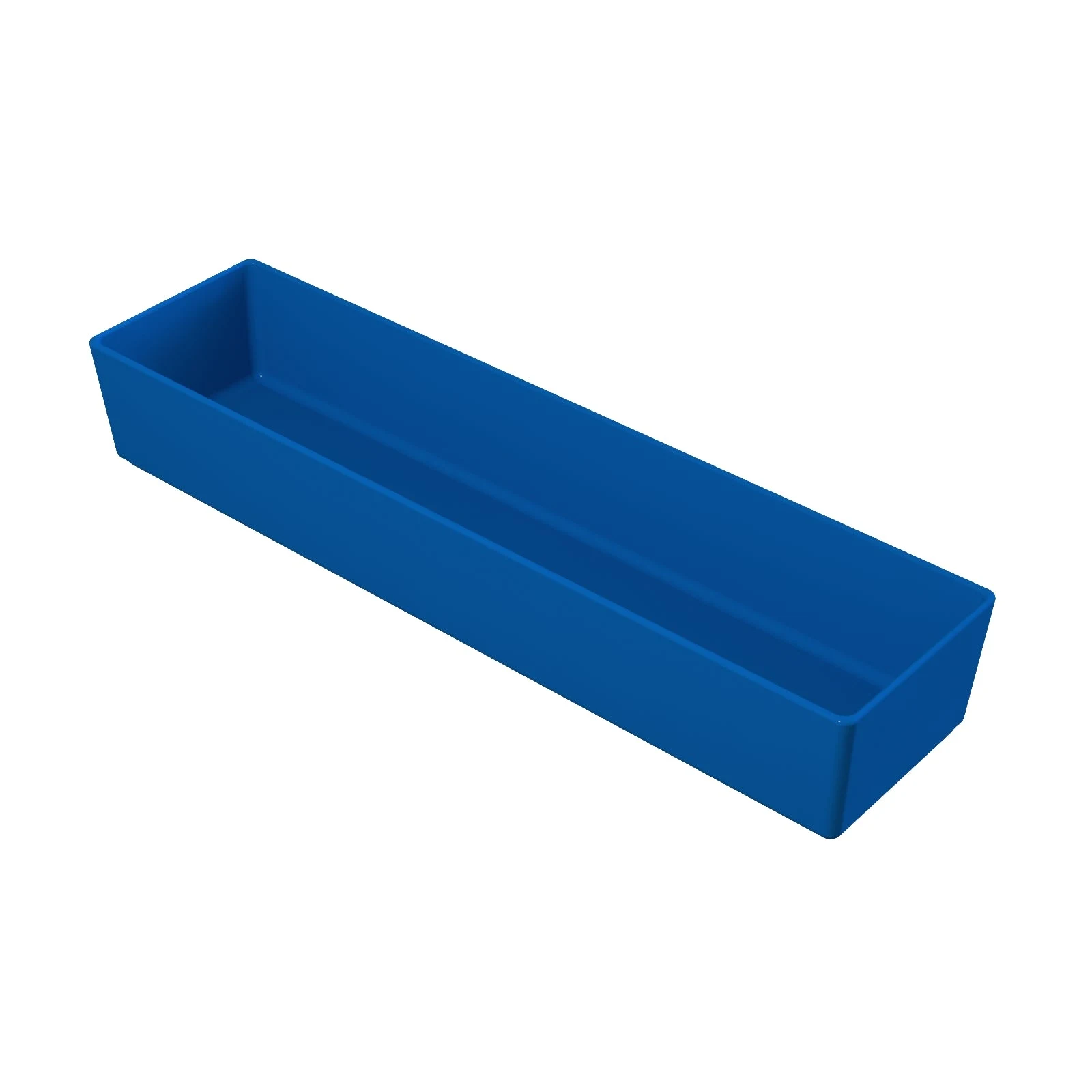 Tablecraft CW4018CBL 3-1/2 Quart Bowl Rectangular Cold Holding Aluminum Cobalt Blue Finish