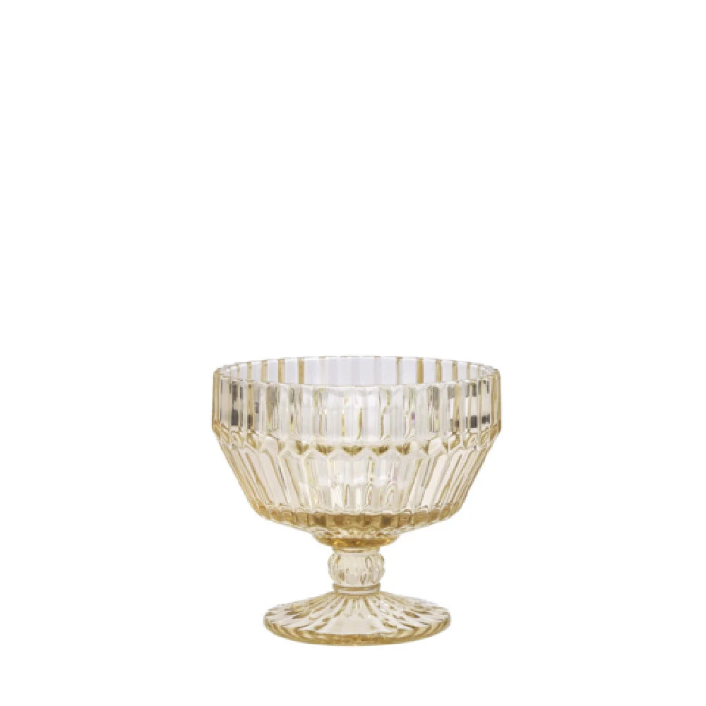 Fortessa ARCHIE.GG.02 Archie Ginger Gold Footed Dessert Bowl Glass 10 Oz. Dishwasher Safe (6 Each Per Case)