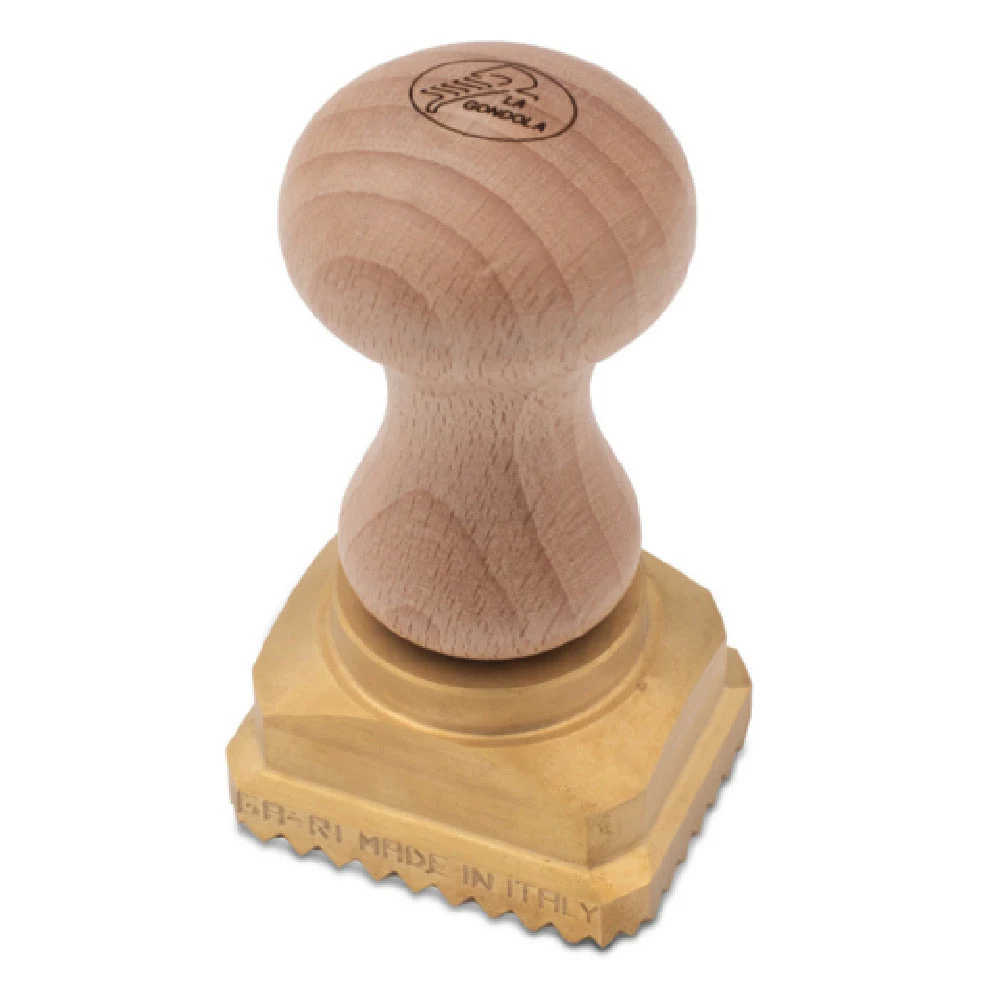 JB Prince UA185 2.5 Inch Rectangular La Gondola Pasta Stamp Wood Durable