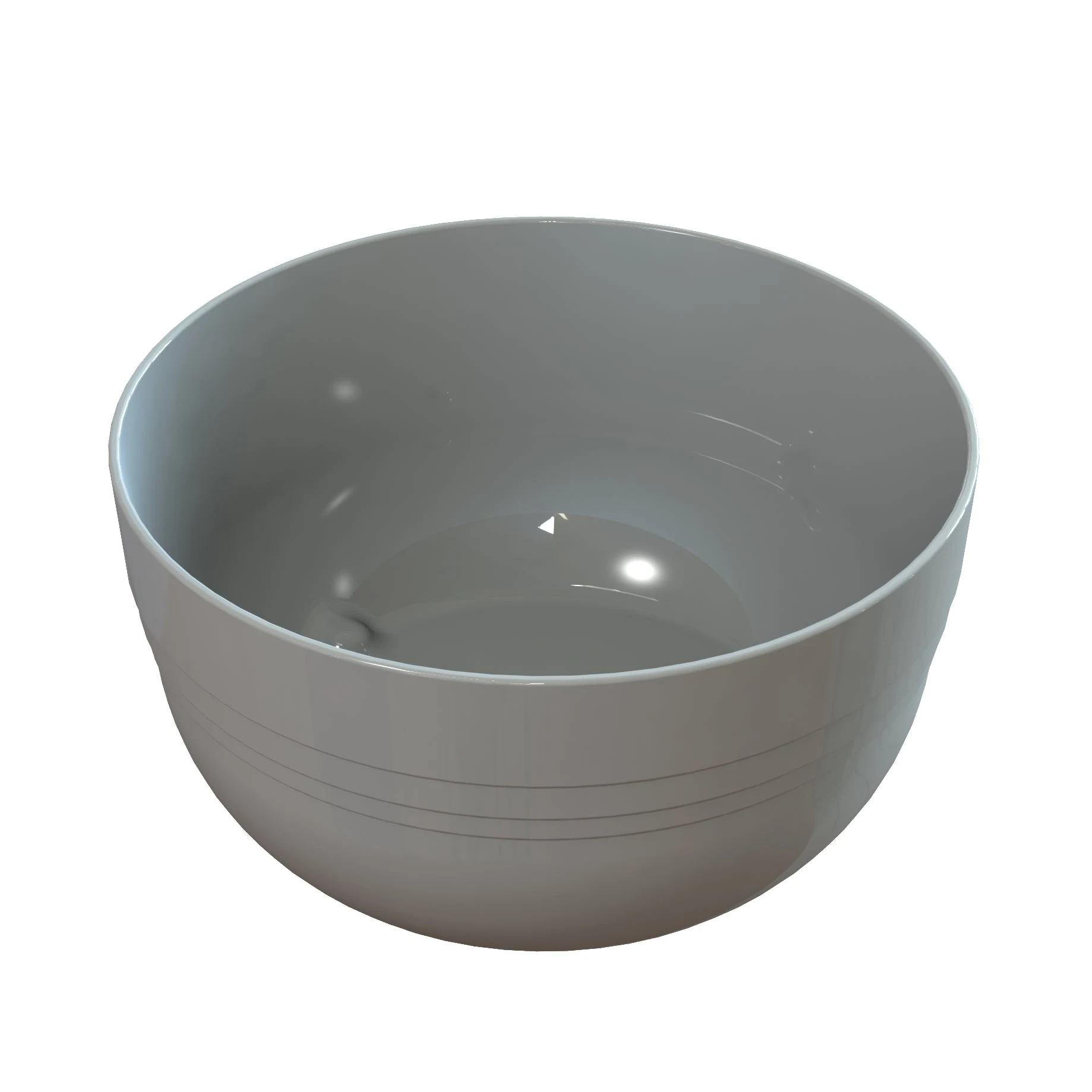Tablecraft CW3180GY 6-3/4 Quart Round Fruit Bowl Cold Holding Cast Aluminum Grey Finish