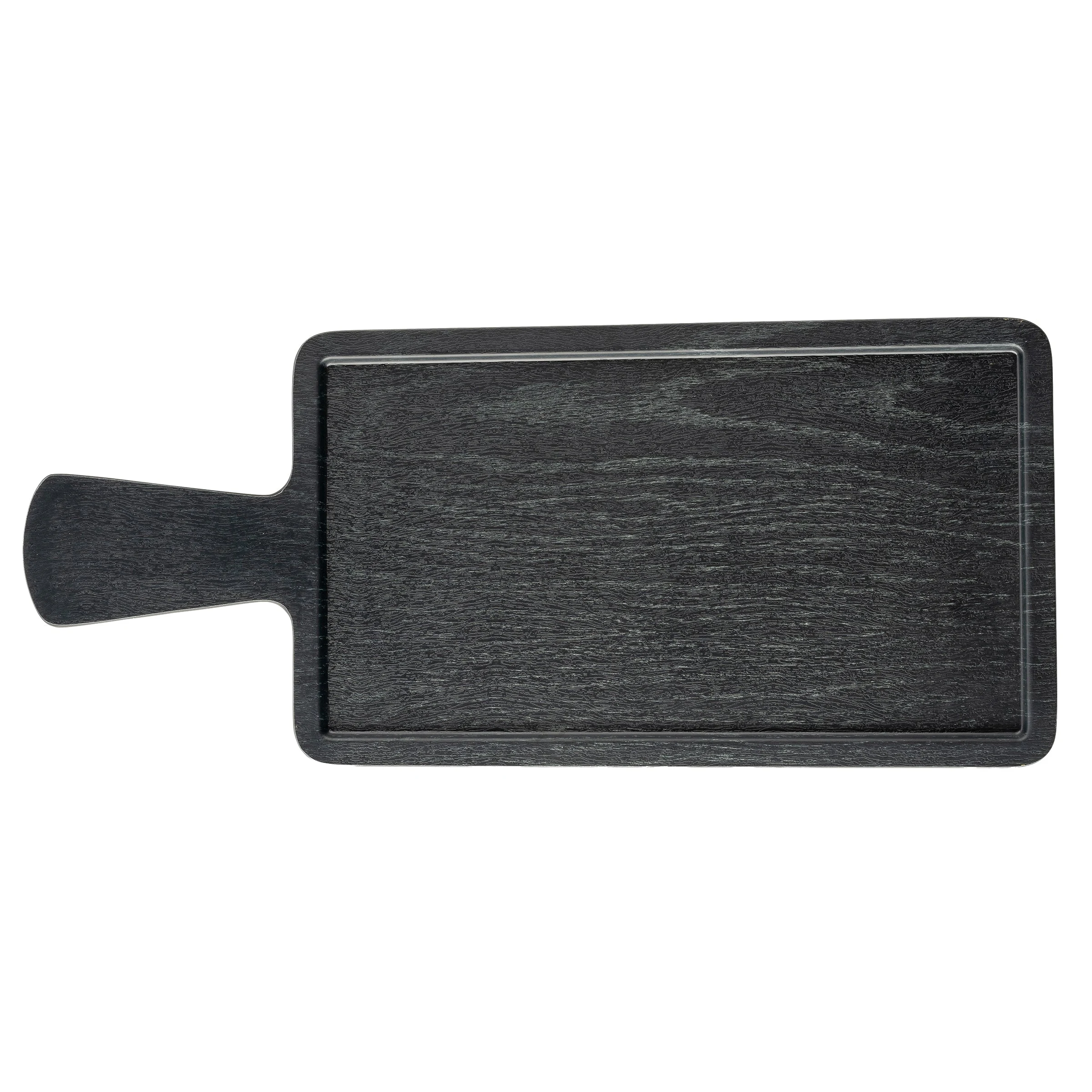 Tablecraft 12454 16.5 Inch Serving Paddle Black Decaled Melamine