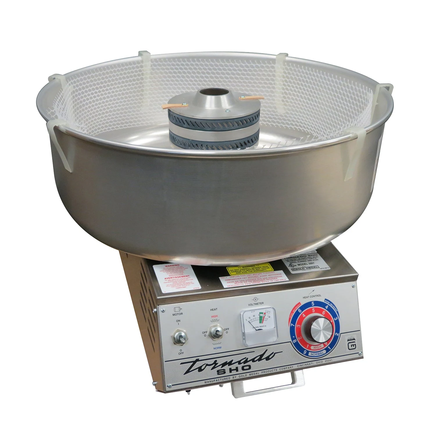 Gold Medal 3007 26 Inch Aluminum Cotton Candy Machine High Output with 7 Inch Head