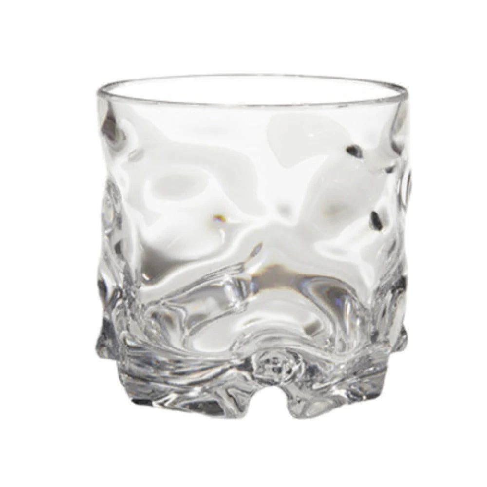 GET Enterprises SW-1440-1-CL 12 Oz Clear Plastic Rocks Glass with BPA Free SAN Material
