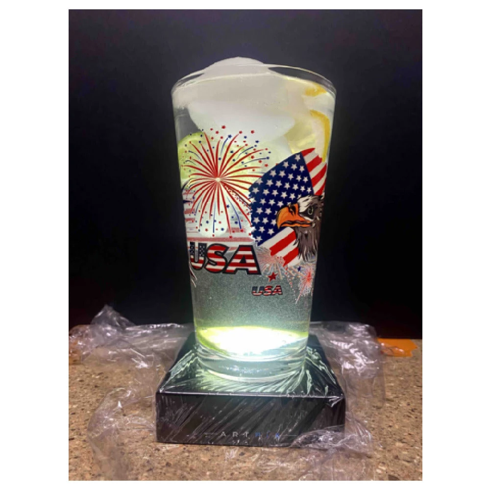 Buccaneer Container Corp 5139-4THOFJULY 16 Oz Mixing Glass Clear Stackable 24 Packs